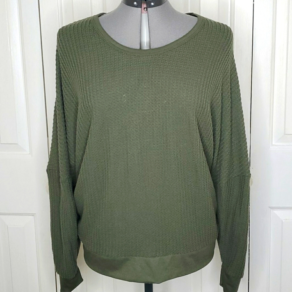 BELLE TWEED Green Blouse